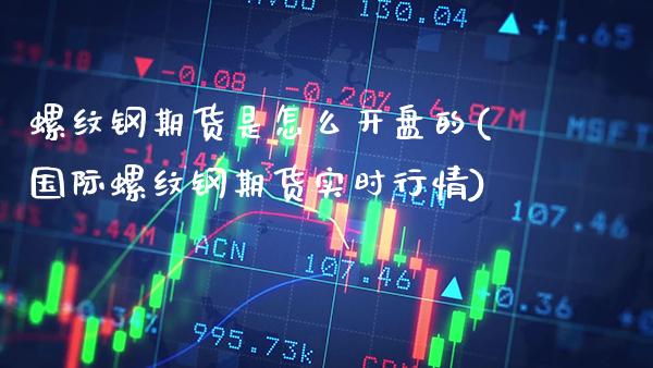螺纹钢期货是怎么开盘的(国际螺纹钢期货实时行情) (https://www.njaxzs.com/) 期货直播间 第1张