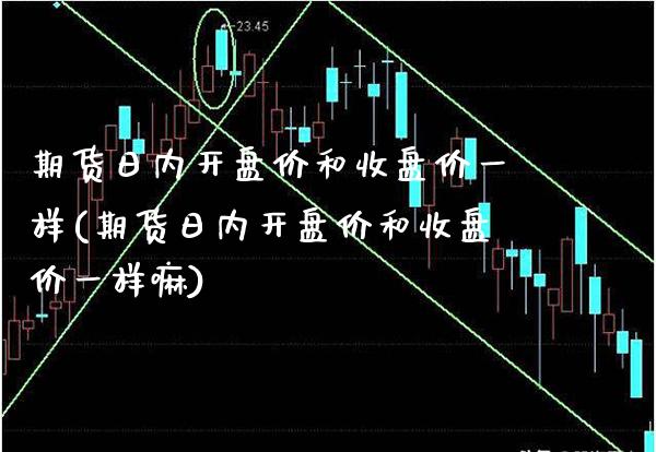 期货日内开盘价和收盘价一样(期货日内开盘价和收盘价一样嘛) (https://www.njaxzs.com/) 内盘期货 第1张