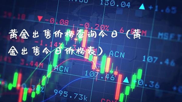 黄金查询今日（黄金今日表） (https://www.njaxzs.com/) 期货行情 第1张