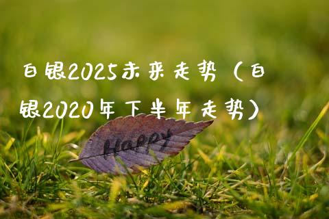 白银2025未来走势（白银2020年下半年走势） (https://www.njaxzs.com/) 黄金期货 第1张