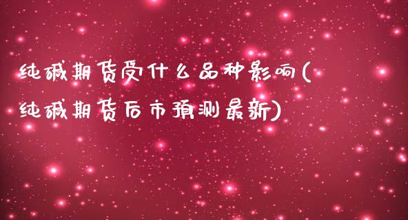 纯碱期货受什么品种影响(纯碱期货后市预测最新) (https://www.njaxzs.com/) 期货投资 第1张