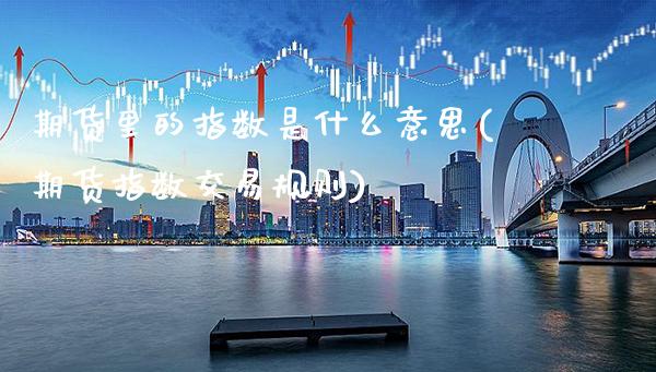 期货里的指数是什么意思(期货指数交易规则) (https://www.njaxzs.com/) 黄金期货 第1张