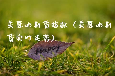 美原油期货指数（美原油期货实时走势） (https://www.njaxzs.com/) 期货直播间 第1张