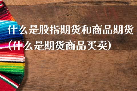 什么是股指期货和商品期货(什么是期货商品买卖) (https://www.njaxzs.com/) 原油期货 第1张