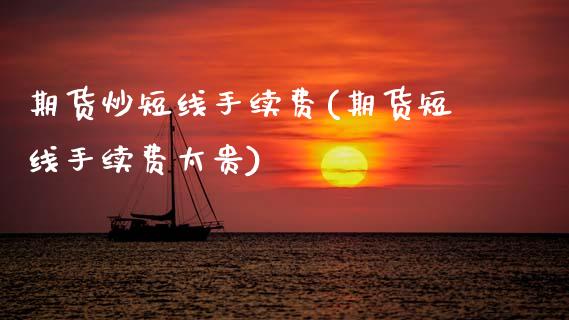 期货炒短线手续费(期货短线手续费太贵) (https://www.njaxzs.com/) 期货直播间 第1张