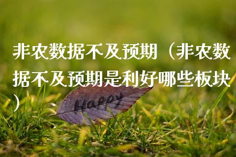 非农数据不及预期（非农数据不及预期是利好哪些板块） (https://www.njaxzs.com/) 黄金期货 第1张
