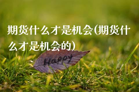 期货什么才是机会(期货什么才是机会的) (https://www.njaxzs.com/) 期货直播间 第1张