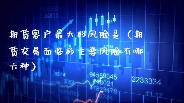 期货客户最大的风险是（期货交易面临的主要风险有哪六种） (https://www.njaxzs.com/) 黄金期货 第1张