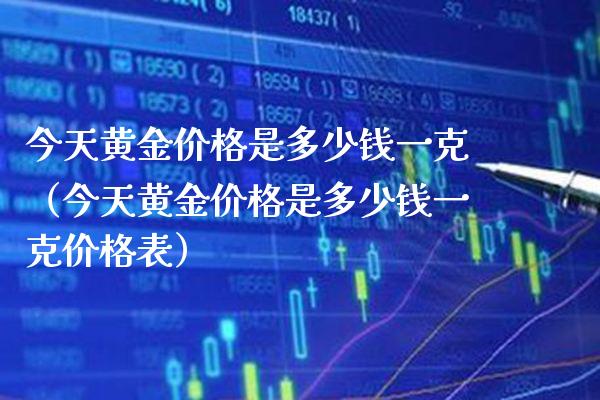 今天黄金是多少钱一克(今天黄金是多少钱一克表) 期货直播间 第1张-爱新财经 今天黄金是多少钱一克(今天黄金是多少钱一克表) (https://www.njaxzs.com/) 期货直播间 第1张