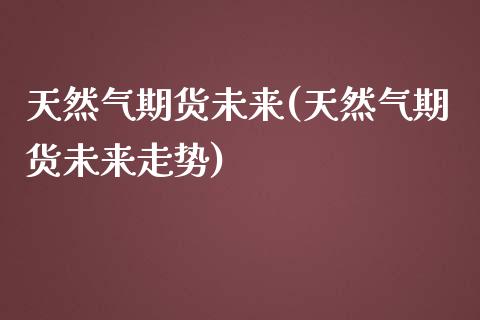 天然气期货未来(天然气期货未来走势) (https://www.njaxzs.com/) 期货行情 第1张
