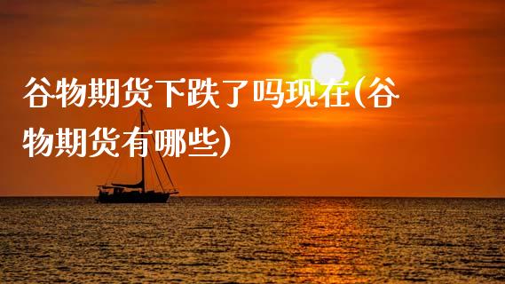 谷物期货下跌了吗现在(谷物期货有哪些) (https://www.njaxzs.com/) 黄金期货 第1张