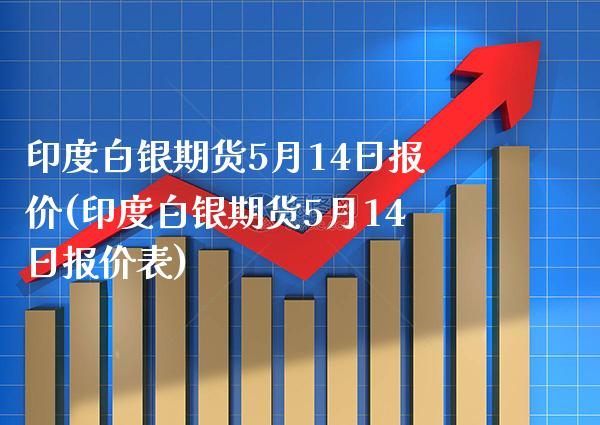 印度白银期货5月14日报价(印度白银期货5月14日报价表) (https://www.njaxzs.com/) 期货行情 第1张