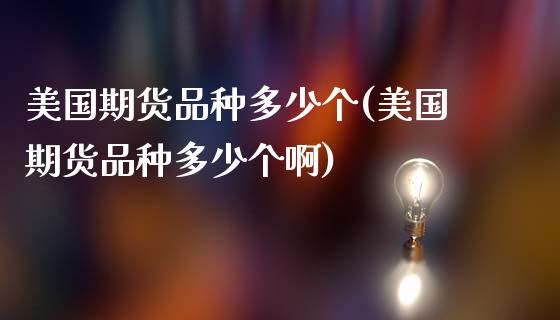 美国期货品种多少个(美国期货品种多少个啊) (https://www.njaxzs.com/) 期货直播间 第1张