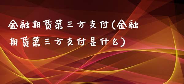 金融期货第三方支付(金融期货第三方支付是什么) (https://www.njaxzs.com/) 期货投资 第1张