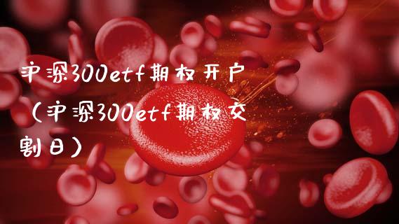 沪深300etf期权开户（沪深300etf期权交割日） (https://www.njaxzs.com/) 期货行情 第1张