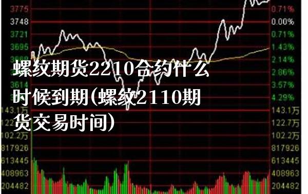 螺纹期货2210合约什么时候到期(螺纹2110期货交易时间) (https://www.njaxzs.com/) 期货直播间 第1张