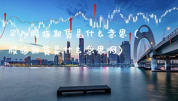 买入股指期货是什么意思（股指期货是什么意思啊） (https://www.njaxzs.com/) 期货直播间 第1张