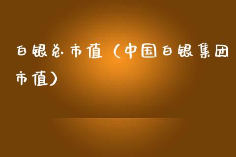 白银总市值（中国白银集团市值） (https://www.njaxzs.com/) 内盘期货 第1张