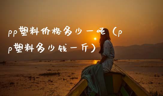 pp塑料多少一（pp塑料多少钱一斤） (https://www.njaxzs.com/) 期货直播间 第1张