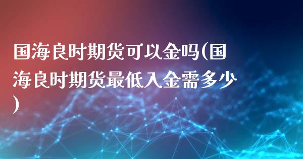 国海良时期货可以金吗(国海良时期货最低入金需多少) (https://www.njaxzs.com/) 期货直播间 第1张
