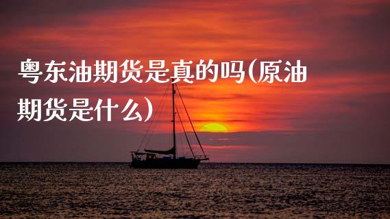 粤东油期货是真的吗(原油期货是什么) (https://www.njaxzs.com/) 期货行情 第1张