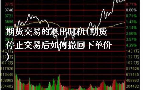 期货交易的退出时机(期货停止交易后如何撤回下单价) (https://www.njaxzs.com/) 原油期货 第1张