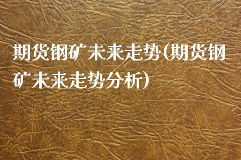 期货钢矿未来走势(期货钢矿未来走势分析) (https://www.njaxzs.com/) 期货直播间 第1张