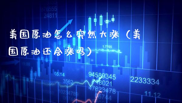 美国原油怎么突然大涨（美国原油还会涨吗） (https://www.njaxzs.com/) 期货直播间 第1张