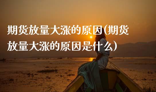 期货放量大涨的原因(期货放量大涨的原因是什么) (https://www.njaxzs.com/) 期货直播间 第1张