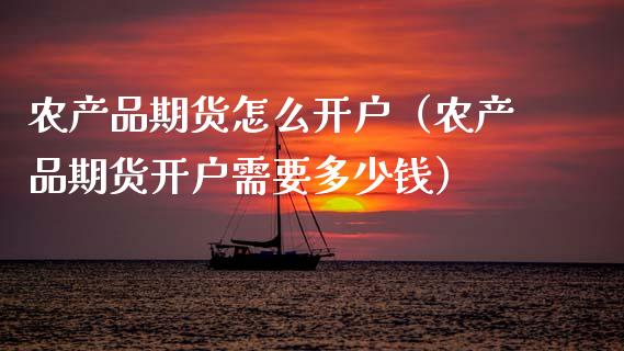 农产品期货怎么开户（农产品期货开户需要多少钱） (https://www.njaxzs.com/) 内盘期货 第1张