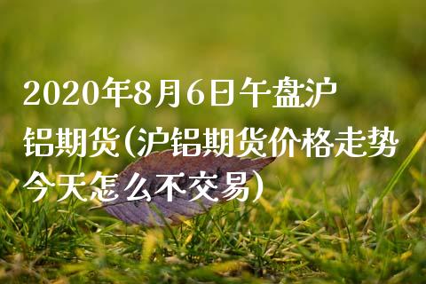 2020年8月6日午盘沪铝期货(沪铝期货价格走势今天怎么不交易) (https://www.njaxzs.com/) 期货行情 第1张