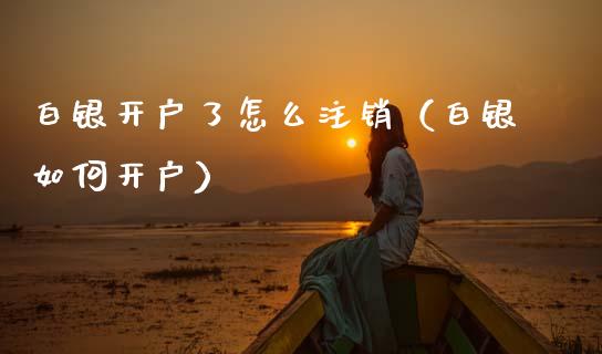 白银开户了怎么注销（白银如何开户） (https://www.njaxzs.com/) 内盘期货 第1张