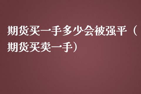 期货买一手多少会被强平（期货买卖一手） (https://www.njaxzs.com/) 期货直播间 第1张