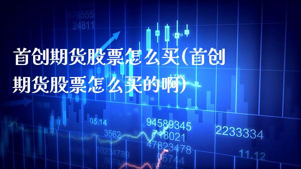 首创期货股票怎么买(首创期货股票怎么买的啊) (https://www.njaxzs.com/) 原油期货 第1张