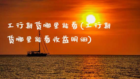 工行期货哪里能看(工行期货哪里能看收益明细) (https://www.njaxzs.com/) 期货行情 第1张