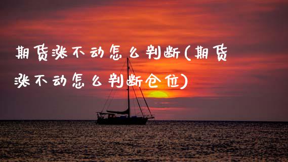 期货涨不动怎么判断(期货涨不动怎么判断仓位) (https://www.njaxzs.com/) 期货行情 第1张