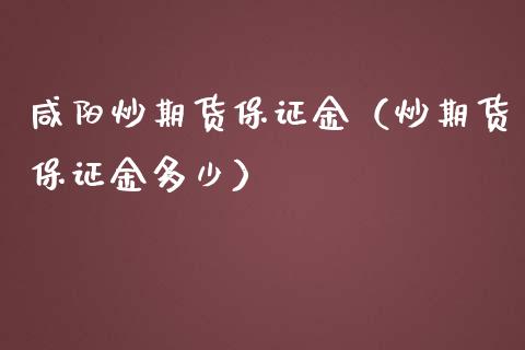咸阳炒期货保证金(炒期货保证金多少) 内盘期货 第1张-爱新财经 咸阳炒期货保证金(炒期货保证金多少) (https://www.njaxzs.com/) 内盘期货 第1张