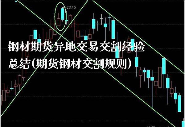 钢材期货异地交易交割经验总结(期货钢材交割规则) (https://www.njaxzs.com/) 期货行情 第1张