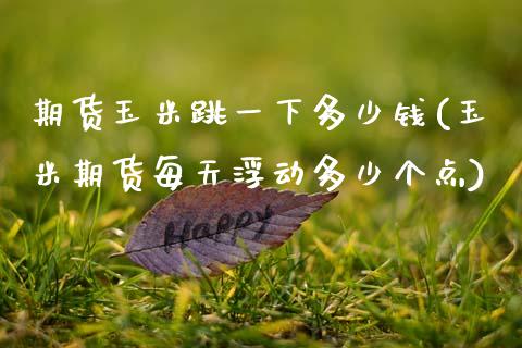 期货玉米跳一下多少钱(玉米期货每天浮动多少个点) (https://www.njaxzs.com/) 期货直播间 第1张