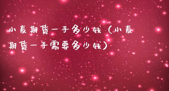 小麦期货一手多少钱（小麦期货一手需要多少钱） (https://www.njaxzs.com/) 内盘期货 第1张