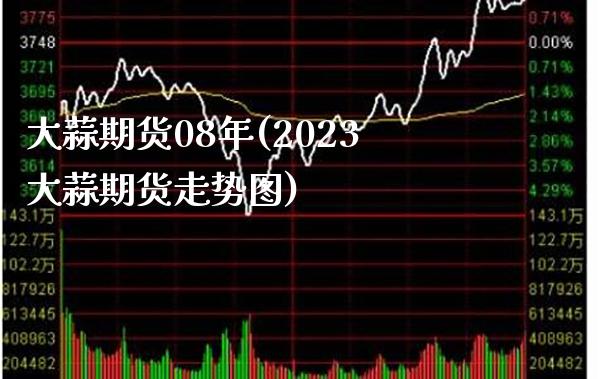 大蒜期货08年(2023大蒜期货走势图) (https://www.njaxzs.com/) 期货开户 第1张