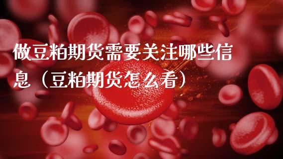 做豆粕期货需要关注哪些信息（豆粕期货怎么看） (https://www.njaxzs.com/) 内盘期货 第1张