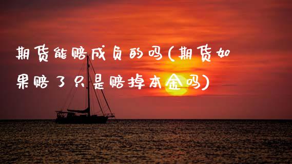 期货能赔成负的吗(期货如果赔了只是赔掉本金吗) (https://www.njaxzs.com/) 内盘期货 第1张