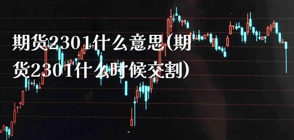 期货2301什么意思(期货2301什么时候交割) (https://www.njaxzs.com/) 期货直播间 第1张