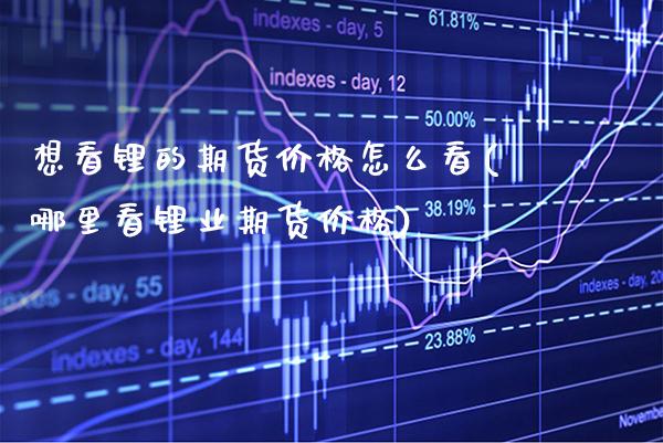 想看锂的期货价格怎么看(哪里看锂业期货价格) (https://www.njaxzs.com/) 期货直播间 第1张