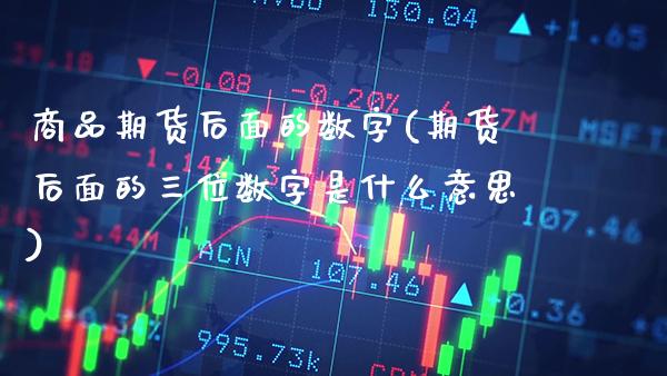 商品期货后面的数字(期货后面的三位数字是什么意思) (https://www.njaxzs.com/) 内盘期货 第1张