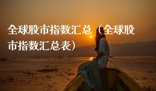全球股市指数汇总（全球股市指数汇总表） (https://www.njaxzs.com/) 黄金期货 第1张