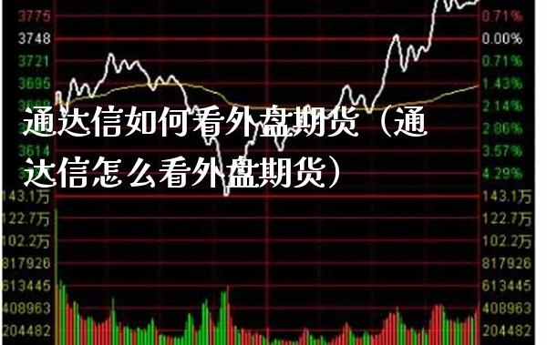 通达信如何看外盘期货（通达信怎么看外盘期货） (https://www.njaxzs.com/) 期货直播间 第1张