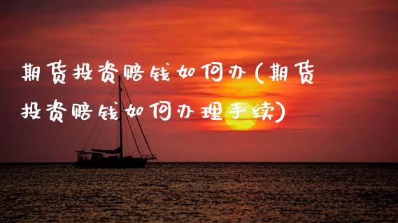 期货投资赔钱如何办(期货投资赔钱如何办理手续) (https://www.njaxzs.com/) 期货行情 第1张