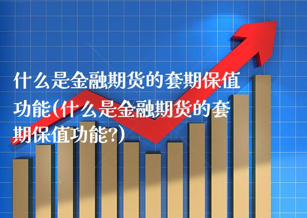 什么是金融期货的套期保值功能(什么是金融期货的套期保值功能?) (https://www.njaxzs.com/) 期货行情 第1张